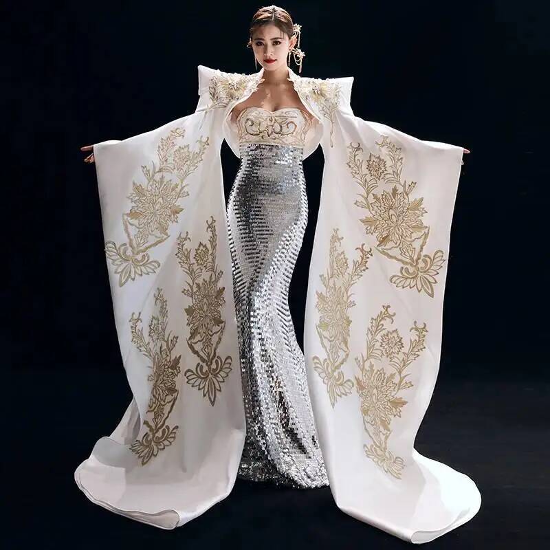 Formal Dress - Gaun Malam Bergaya Tiongkok yang Elegan,