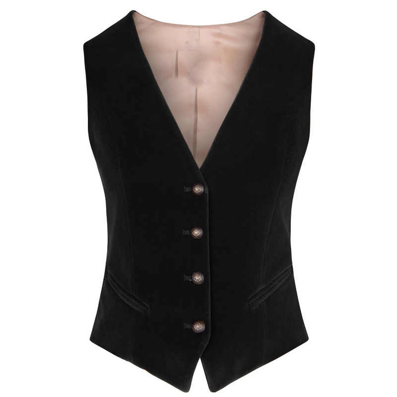 Womens Blazer - Rompi Beludru Wanita Kerah V 4