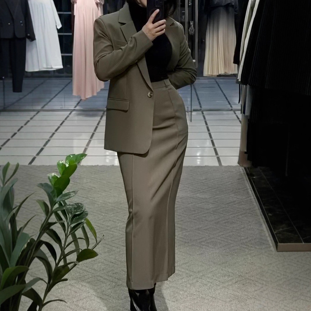 Setelan Rok Wanita Allingentle - Womens Blazer ulasan dan harga