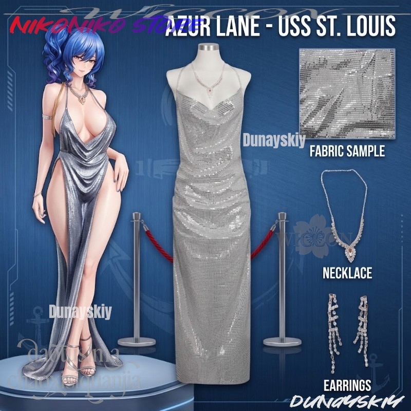 Gaun Malam Payet USS St. Louis - Evening Gown ulasan dan harga