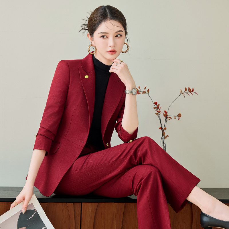 Setelan Jas Merah untuk Wanita - Women'S Red Formal Wear ulasan dan harga