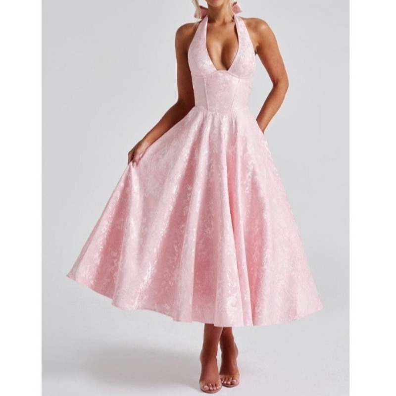 Deeptown Gaun Pesta Malam Eleg - Women'S Red Formal Wear ulasan dan harga