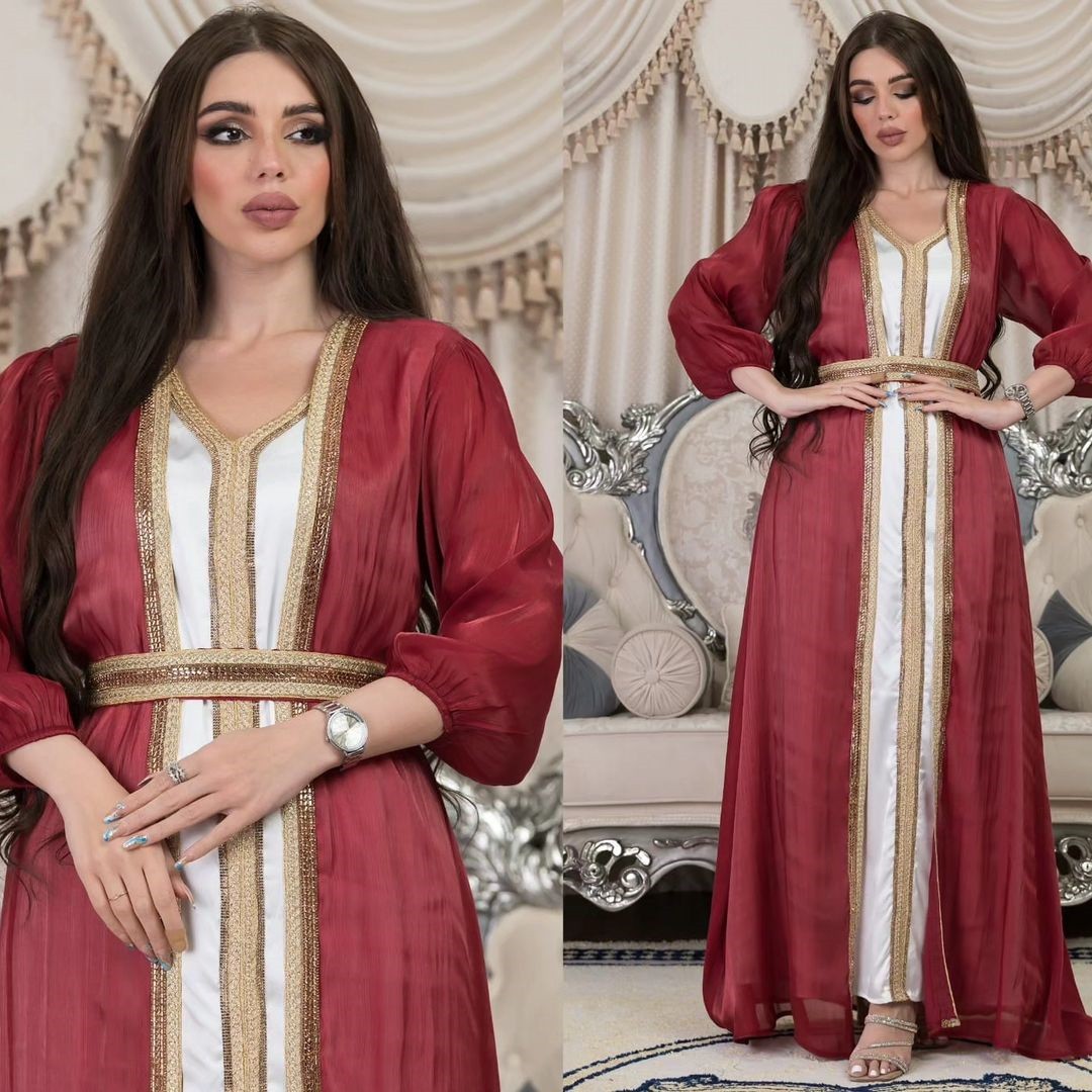 Gaun Pesta Lavender Berpayet V - Formal Dress ulasan dan harga